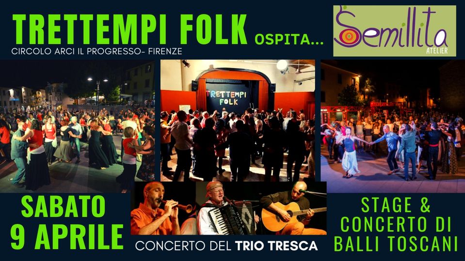 TRETTEMPI FOLK Stage danze toscane + concerto a ballo